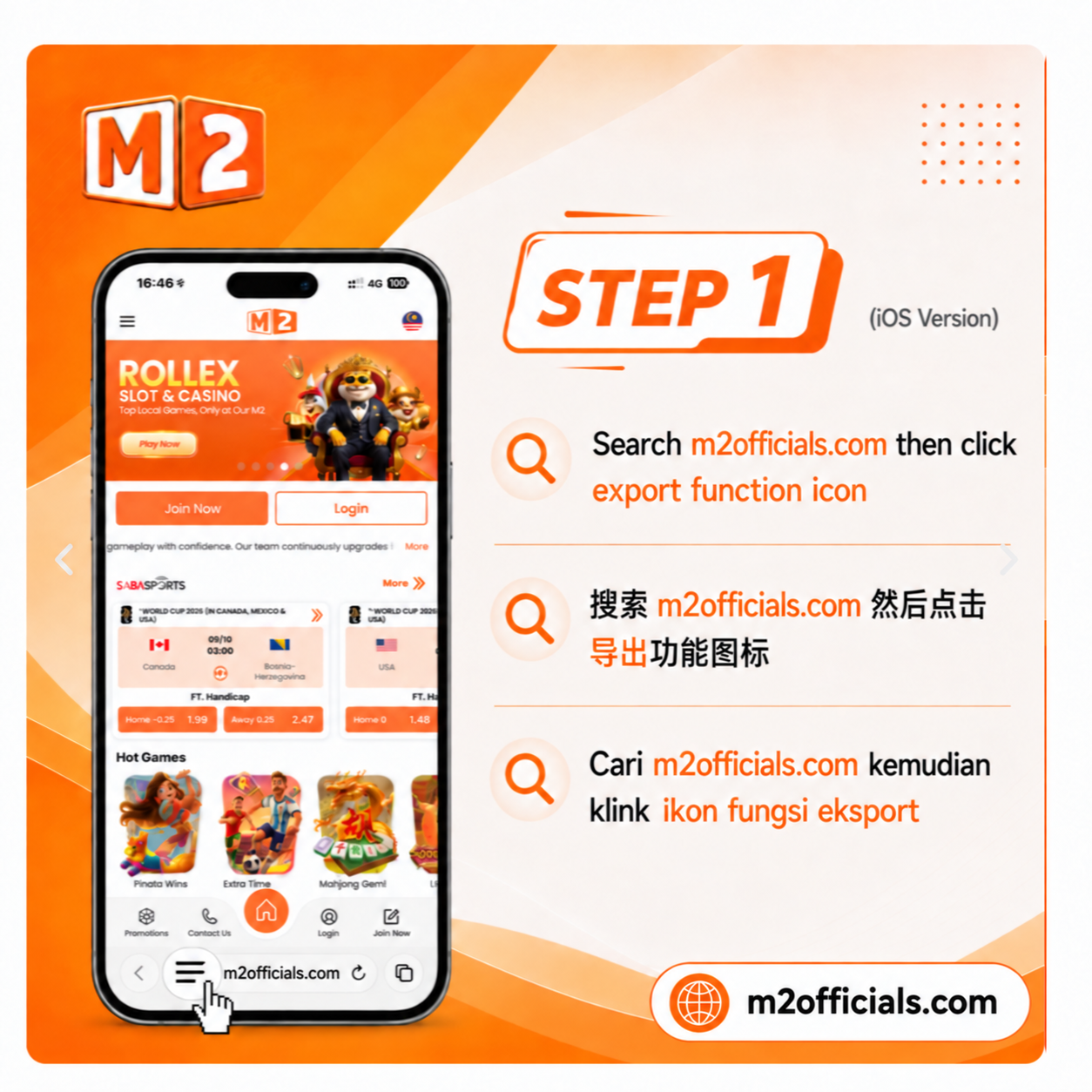 M2 Casino Mobile Experience